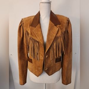 Womens Vintage Leather Country Jacket